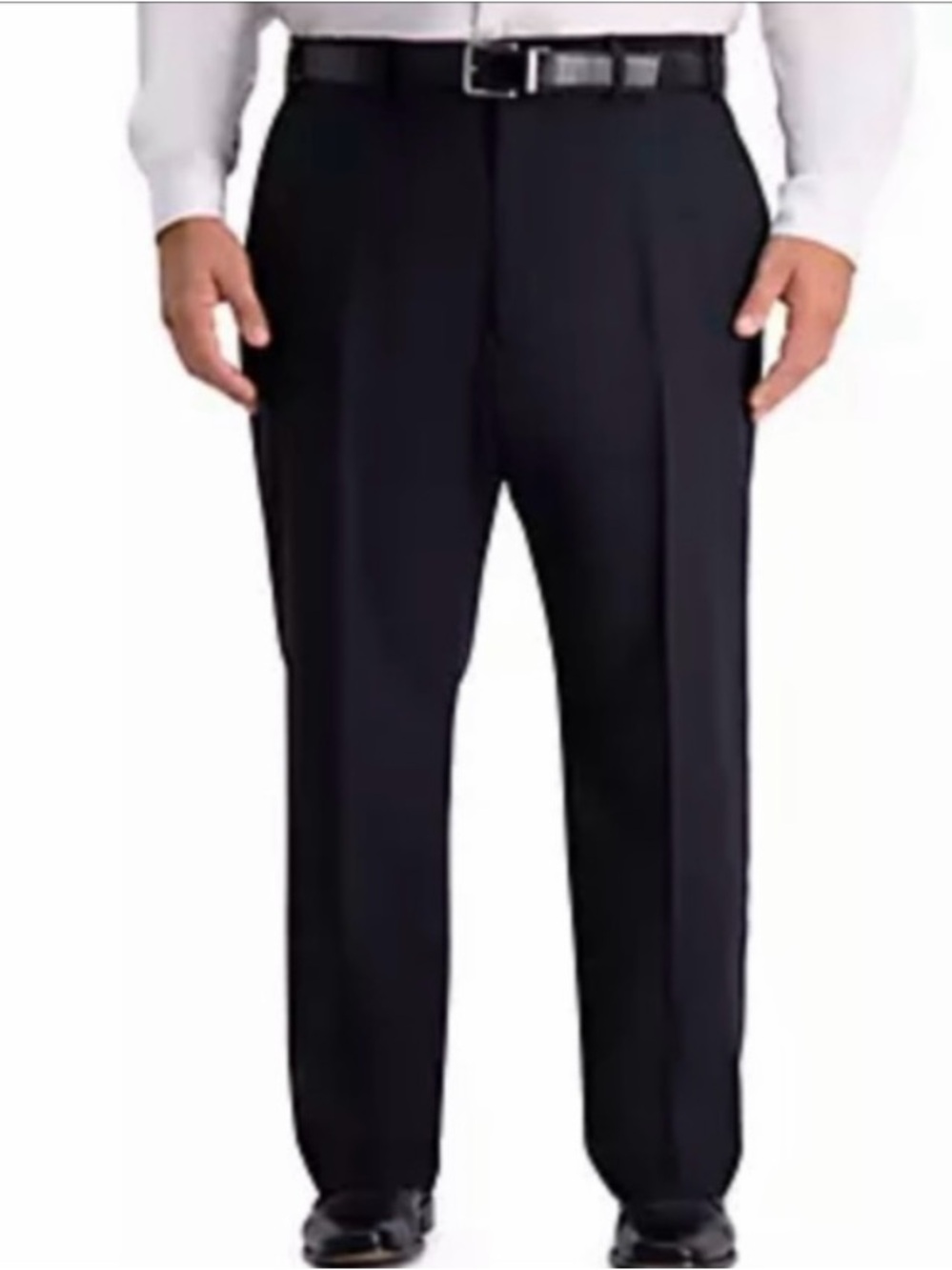 Men's Classic Black Dress Pants - Tailored Formal Trousers